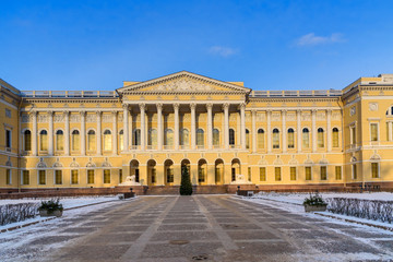 Fototapeta na wymiar State Russian Museum. Mikhailovsky Palace in Saint Petersburg. Russia