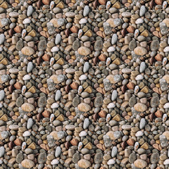 seamless pattern texture of river pebbles