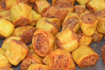 Characteristics food -- delicious meat roll