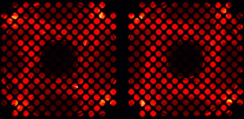 computer cooling fans with red illumination