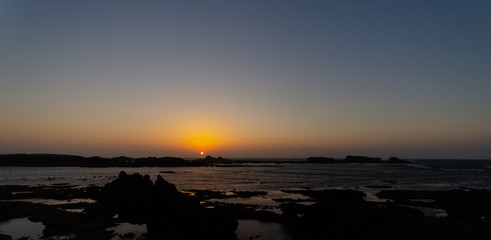 Obraz premium Sunset, Atlantic ocean