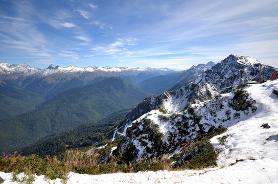 View of the peak Stone pillars
