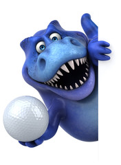 Fun dinosaur - 3D Illustration