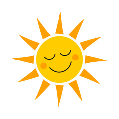 Smiling sun icon