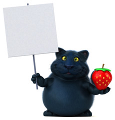 Fun cat - 3D Illustration