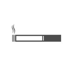 Cigarette symbol. The smoking icon. Flat Vector illustration