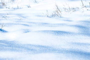 Beautiful fresh snow pattern in minimalistic style