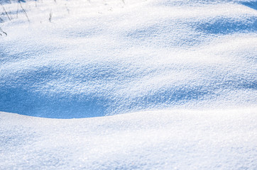 Fototapeta na wymiar Beautiful fresh snow pattern in minimalistic style