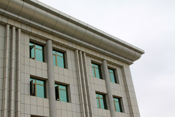 walls and windows in a building