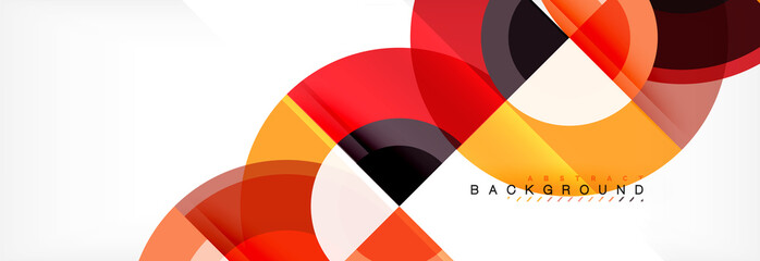 Obraz premium Vector circular geometric abstract background