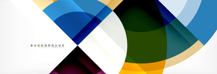 Vector circular abstract background
