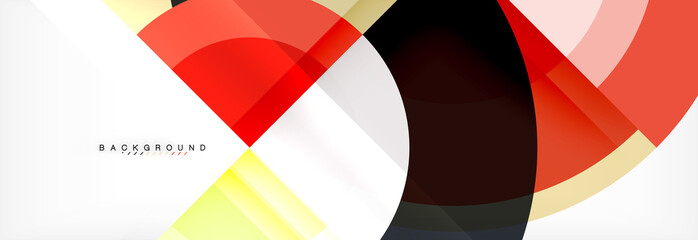 Obraz premium Vector circular geometric abstract background