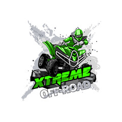 Quad Bike Off-Road ATV Logo, Extreme Off-Road.