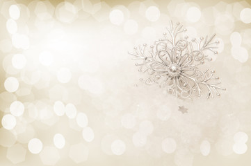 Winter background with snowflakes