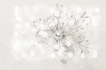 Winter background with snowflakes