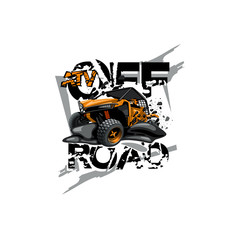 Off-Road ATV Buggy Logo, ATV Off Road. © slava