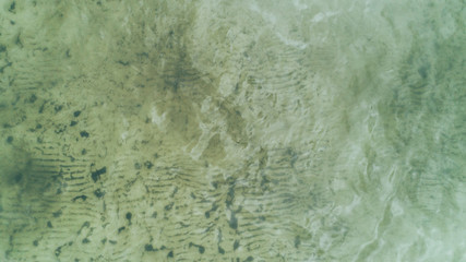 Aerial view of the transparent lake. Summer. Ukraine.