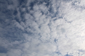 Late summer sky cloud cover