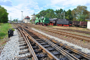 Fototapeta na wymiar Stare pociągi