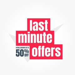 Last Minute Offers 50% Off Label