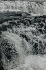 Obraz premium aerial view of beautiful mountain river in Iceland