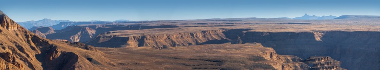 Fototapeta na wymiar Panoramic of Fish Canyon in Namibia