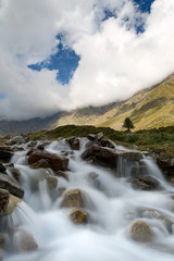 Panorama alpino, Val grande, Italia