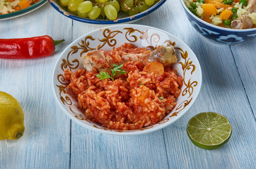 Iraqi Chicken with Red Rice