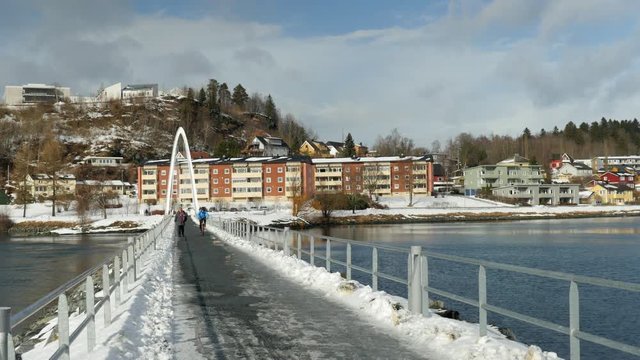 Snekkarberget bru in Levanger, Norway, bridge