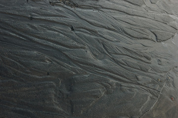 Fototapeta premium full frame image of black sand in Iceland