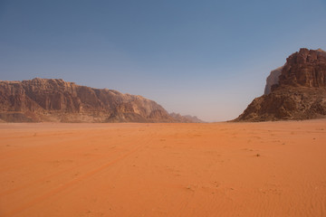 Fototapeta na wymiar Wadi Rum desert, Jordan