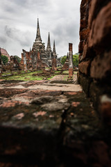 Obraz premium The pagoda in Ayutthaya Historical Park.