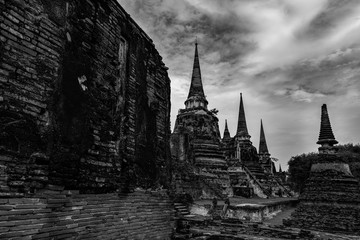 The pagoda in Ayutthaya Historical Park.