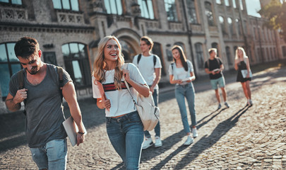 Students near university