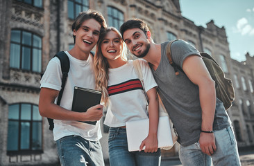 Students near university