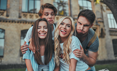 Students near university