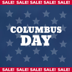 United States Columbus Day celebrate card. Happy Columbus Day vector illustration