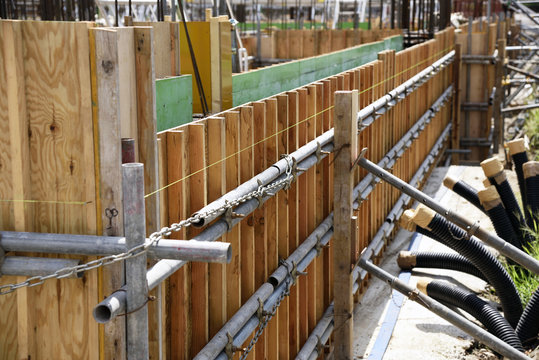Formwork construction; molding for concrete
