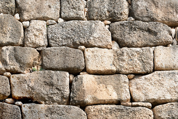 Texture of an ashlar stone wall