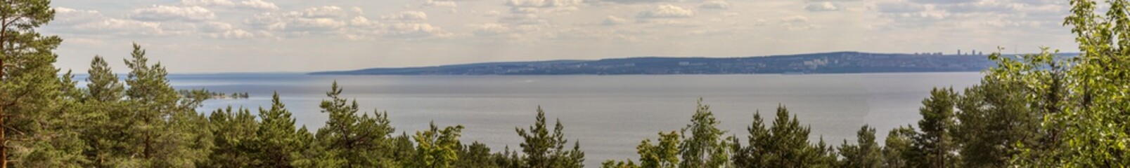 Panorama of the lake from the mountain
