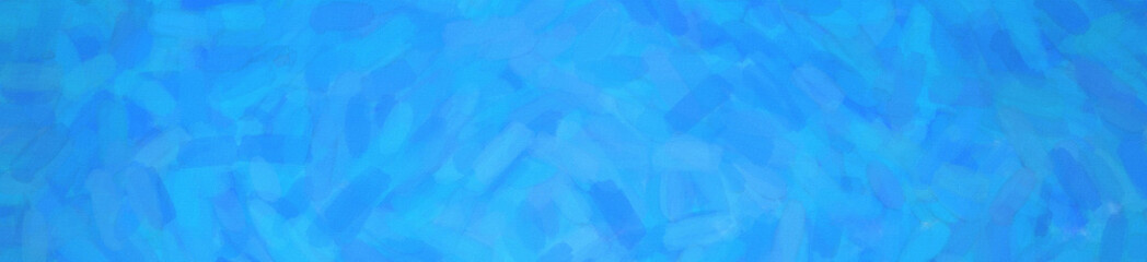 Abstract illustration of dodger blue Watercolor on paper banner background, digitally generated.