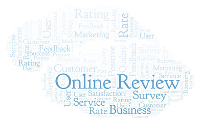 Online Review word cloud.