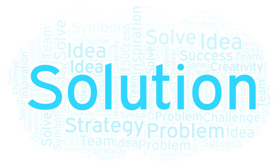 Solution word cloud.