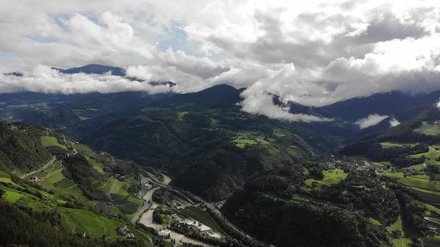 Dolomites, Italy, Drone footage