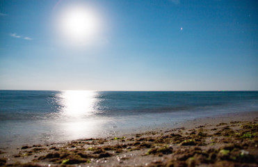  full moon water track on the seacoast