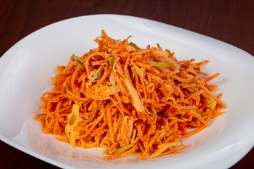 Salad with carrots and apple