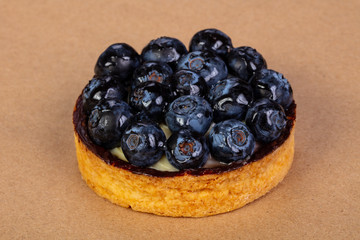 Tartlet with blueberry