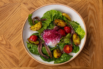 Salad with anchovy