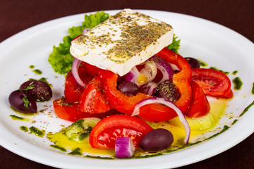 Greek salad with feta