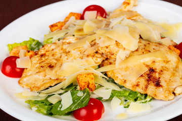 Caesar salad with chicken